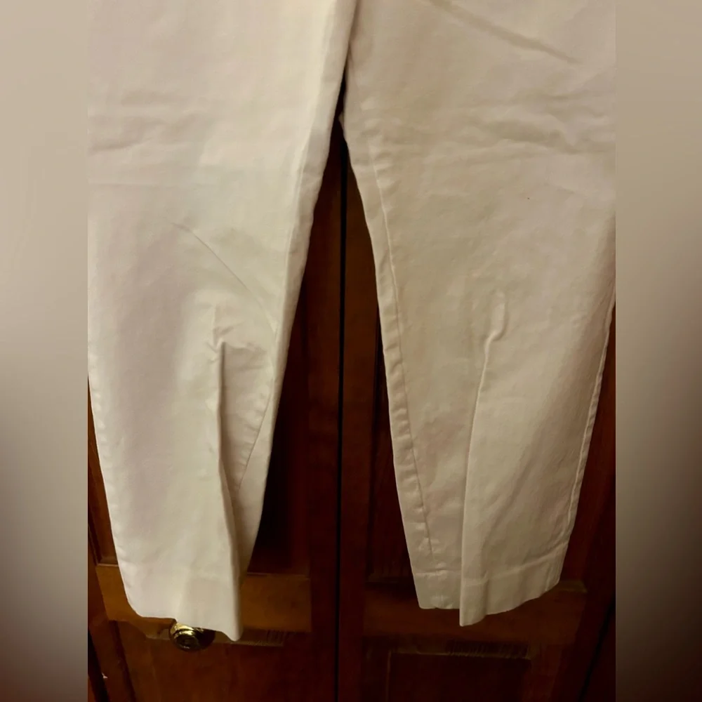 Banana Republic Women’s Sz 10 Cream Colored Sloan Crop Pants Great Closet Staple